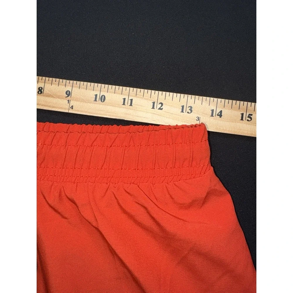 KEFR Traimng Mens 2-in-1 Athletic Shorts Red Black Built-in Liner Size XL 27x4